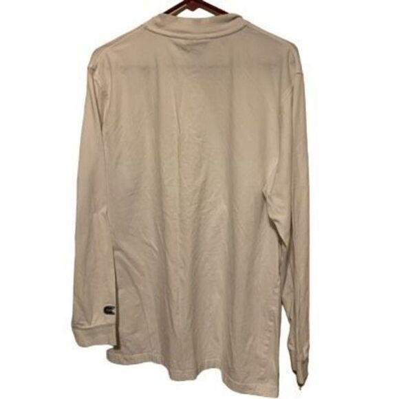 Vest Virginia University WVU Mountaineers Size Large White Mock Neck Shirt - Picture 4 of 4